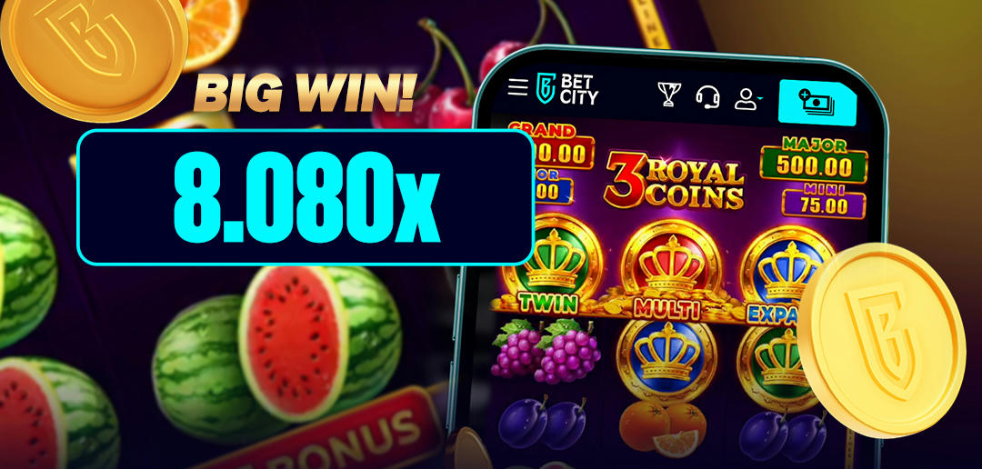 Big Win: 8.008x de inzet op 3 Royal Coins