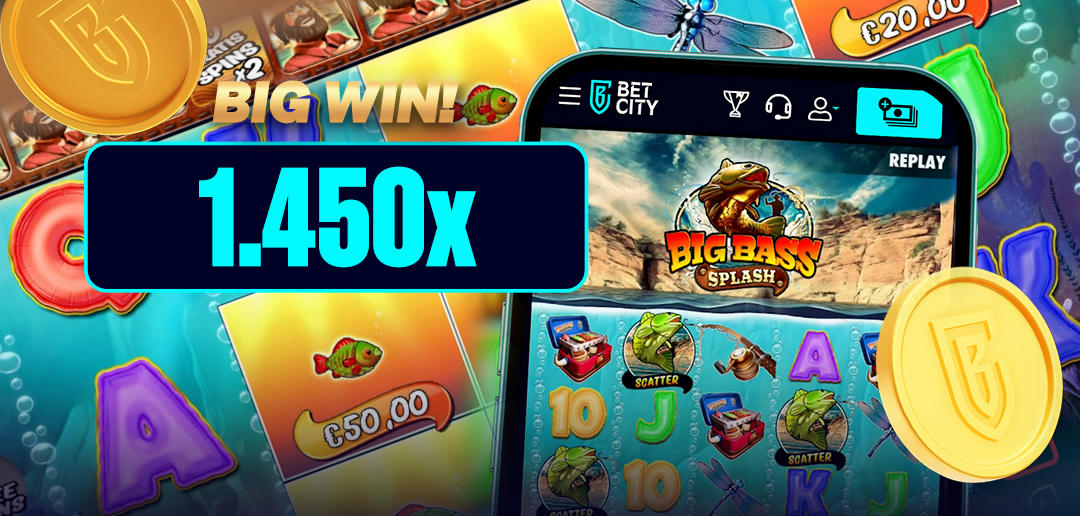 Big Win: 1.500x de inzet op de Big Bass Splash