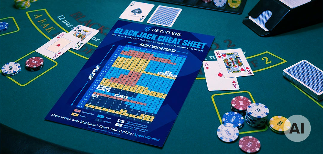 Blackjack cheat sheet: bekijk en download de strategiekaart