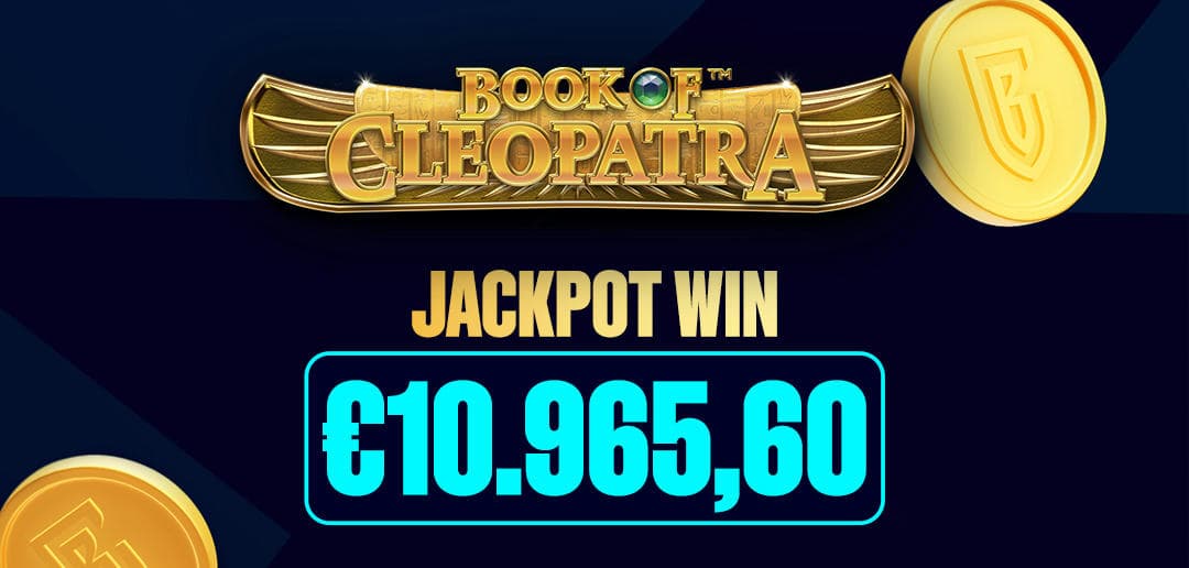 Live Jackpot Win: €10.965,60 op de Book of Cleopatra 
