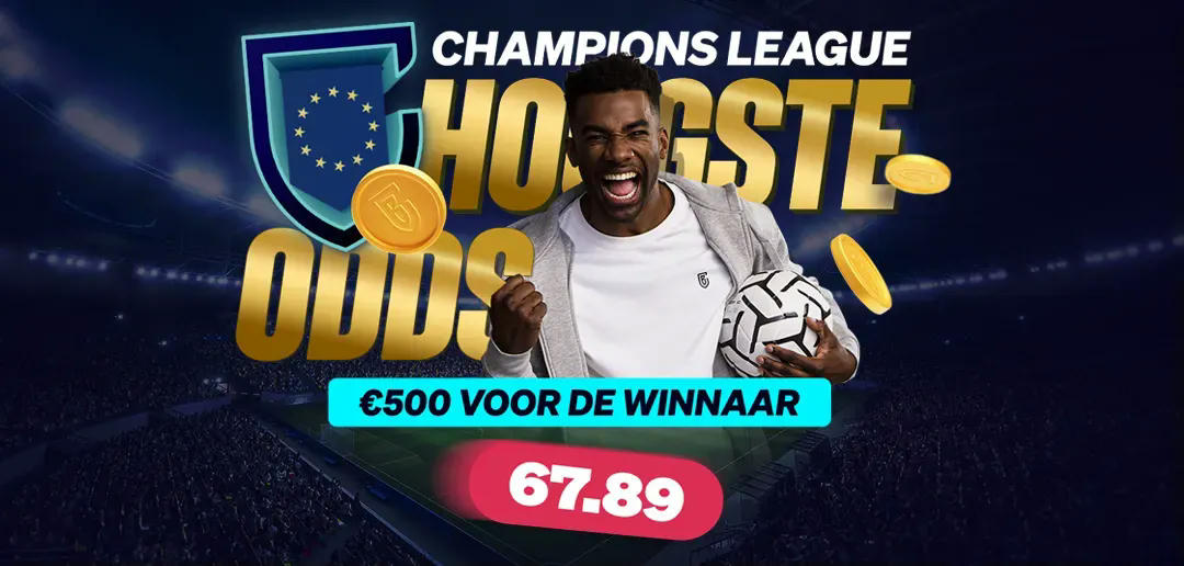 Strijd mee om €1.000 aan Free Bets in het Champions League Toernooi