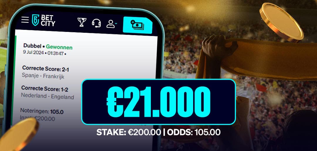 BetCity.nl - Online sportweddenschappen en casino gaming afbeelding