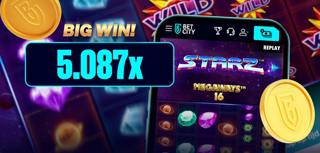 Big Win: 5.087x de inzet op Starz Megaways