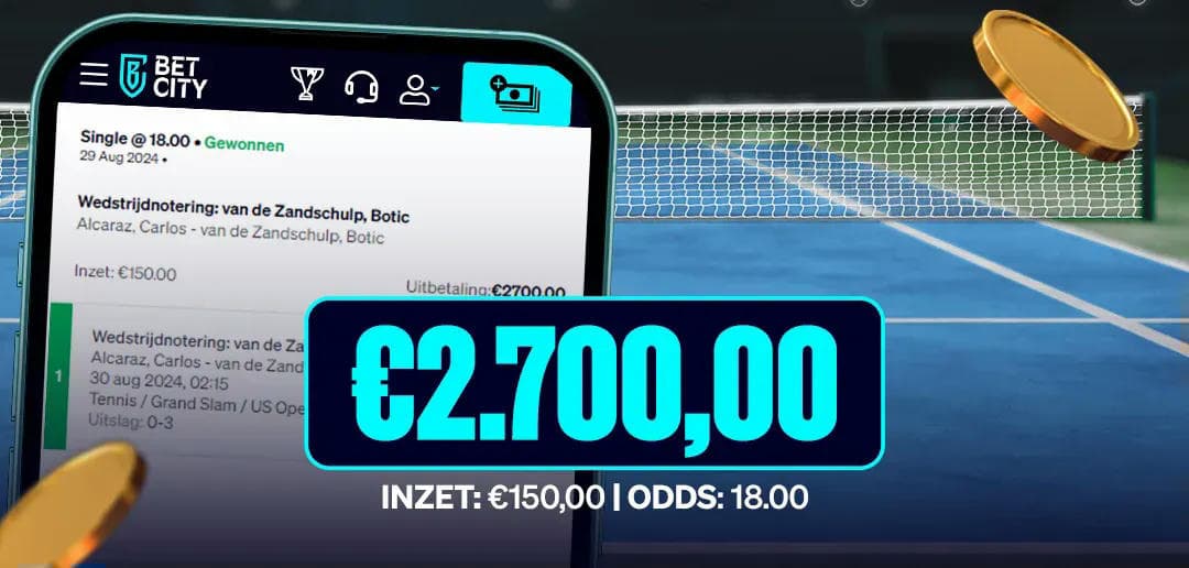 BetCity.nl - Online sportweddenschappen en casino gaming afbeelding