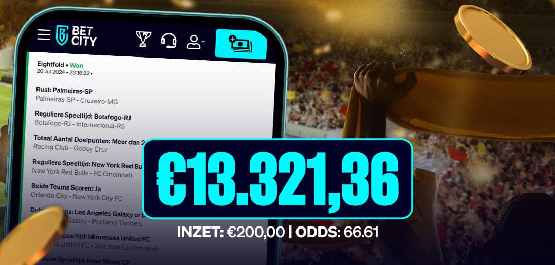 BetCity.nl - Online sportweddenschappen en casino gaming afbeelding