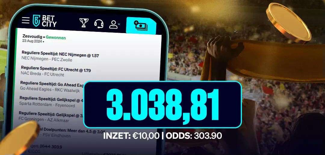 BetCity.nl - Online sportweddenschappen en casino gaming afbeelding