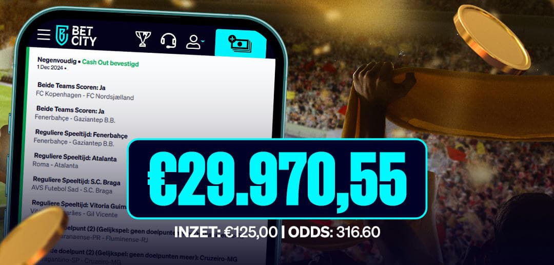 BetCity.nl - Online sportweddenschappen en casino gaming afbeelding