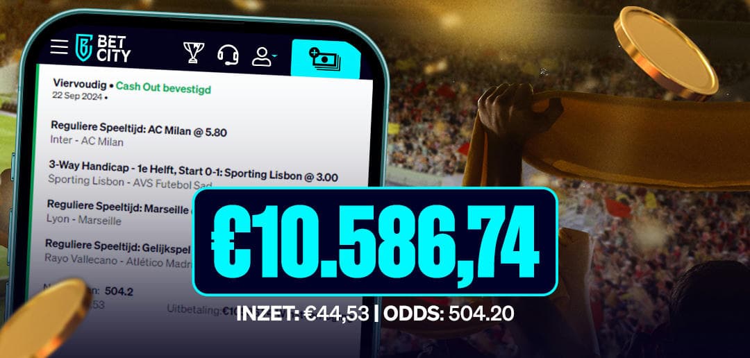 BetCity.nl - Online sportweddenschappen en casino gaming afbeelding