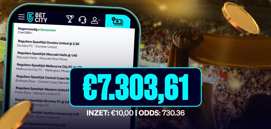 BetCity.nl - Online sportweddenschappen en casino gaming afbeelding