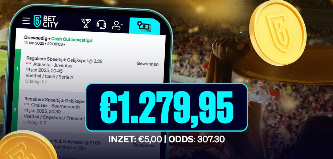 BetCity.nl - Online sportweddenschappen en casino gaming afbeelding
