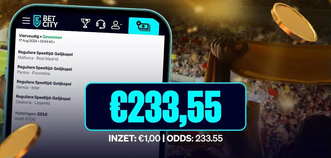 BetCity.nl - Online sportweddenschappen en casino gaming afbeelding