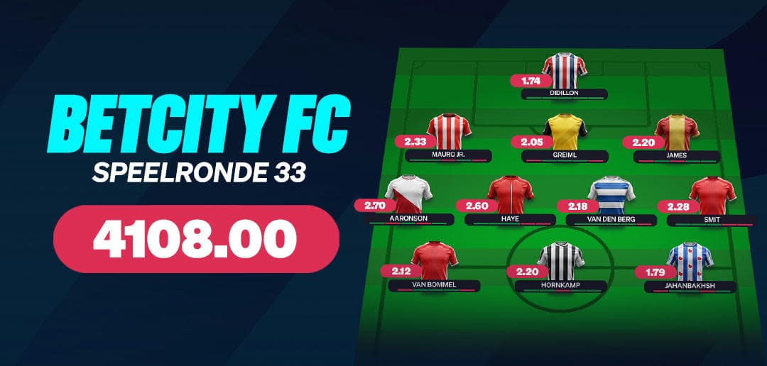 Speelronde 33 BetCity FC