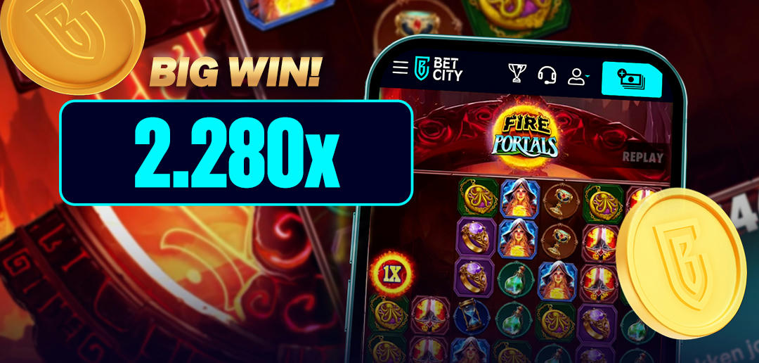 Big Win: 2.280x de inzet op Fire Portals