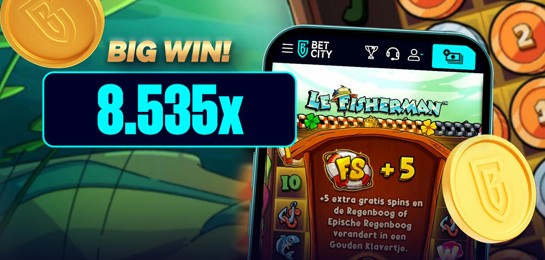 Big Win: 8.535x de inzet op Le Fisherman 