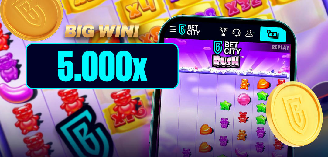 Big Win: 5.000x de inzet op BetCity Rush